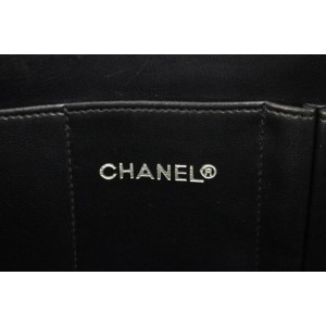 Chanel Black Chevron Clutch Bag 858730
