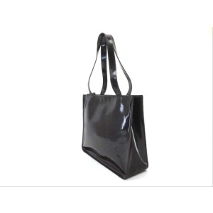 Chanel Coco Cc Enamel Tote 220420 Dark Purple Patent Leather Shoulder Bag, Chanel