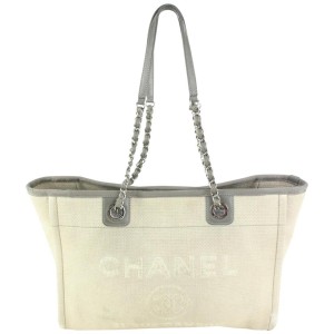 Chanel Grey x Greige x Beige Deauville Chain Tote Bag 108c56
