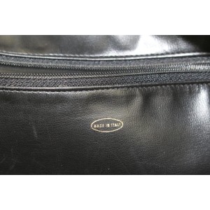Chanel Black Caviar Leather Jumbo Chain Flap Pocket Tote 114c53