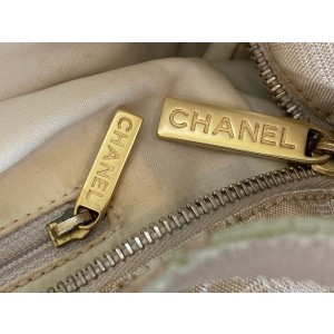 Chanel Beige New Line Tote GM Shopper 3C858