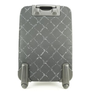 Chanel Black New Line Rolling Luggage Trolley Suitcase 584ccs312