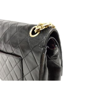 Chanel Black Medium Quilted Lambskin Mademoiselle Classic Flap 234R110