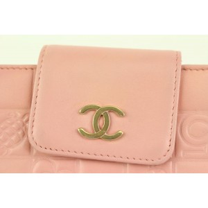 Chanel Pink Chocolate Bar Quilted Long Flap Wallet 108c18