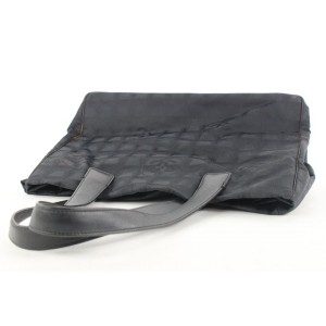Chanel Black New Line Shopper tote bag 362cks225