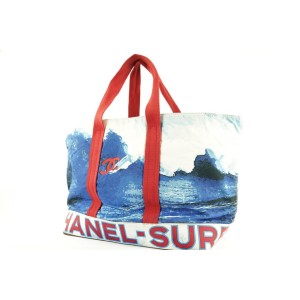 Chanel XL CC Surf Wave Tote Bag 573cks311