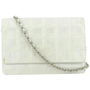 Chanel Silver New Line Wallet on Chain Bag WOC 2ccs114