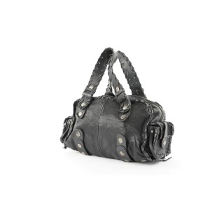 Chloé Black Leather Silverado Boston Bag 408chloe31