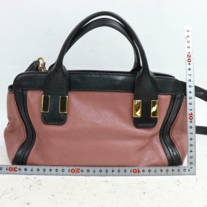 Chloé Duffle 871246bicolor Boston with Strap 87 Pink Leather Shoulder Bag