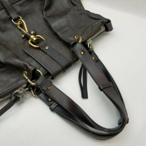 Chloé Dark Brown Leather Kerala Shoulder Bag 862271