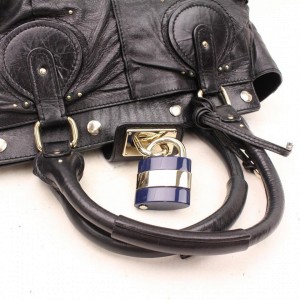Chloé Paddington 866214 Black Leather Shoulder Bag