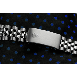 Rolex  Datejust Silver Stick Dial with Diamond & Blue Sapphire Bezel Steel Ladies Wrist Watch