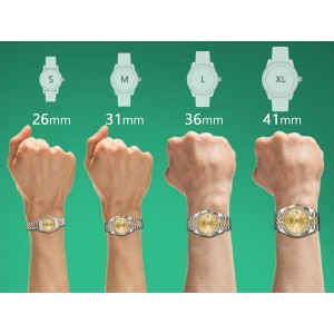 Women's Rolex 31mm Datejust Diamond Bezel & Lugs Champagne Index Dial 2 Tone Watch
