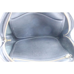 Coach Black Leather Heritage Dome Bag 4MR0215