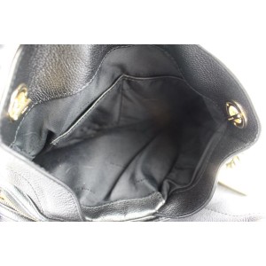 Coach Turnlock Chain Tote 8coe0108 Black Leather Shoulder Bag