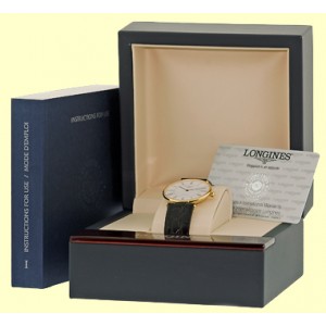Longines La Grande Classique L4.738.6.11.2 18K Yellow Gold Automatic 34mm Watch 