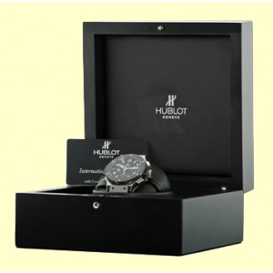 Hublot "Big Bang" Stainless Steel & Ceramic Chronograph Watch