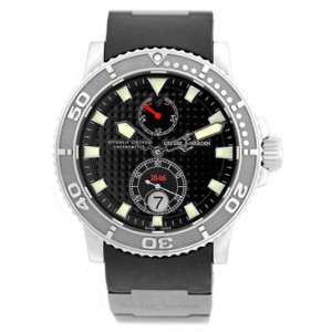 Ulysse Nardin Marine Diver Automatic Stainless Steel Strap Mens 40mm Watch