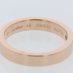 CARTIER 18k Pink Gold  Engraved  Ring LXGBKT-498	