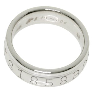 Boucheron 18k White Gold Logo Ring LXGQJ-1102