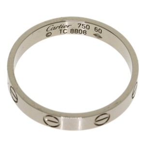 CARTIER 18K White Gold mini love Ring LXGQJ-951