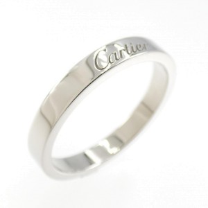 Cartier Engraved 950 Platinum Ring 