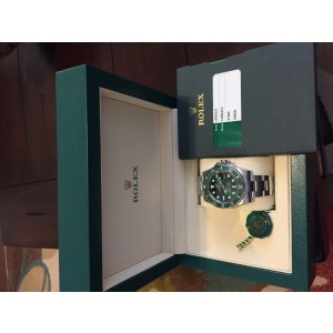 Rolex Submariner Green Anniversary Edition Stainless Steel 40mm Watch