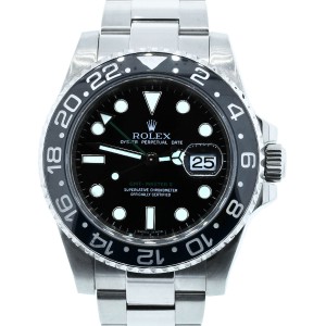 Rolex GMT Master II 116710 Stainless Steel & Black Dial 40mm Unisex Watch
