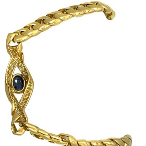 Cartier Paris 18 Karat Yellow Gold Diamond Sapphire Choker Necklace