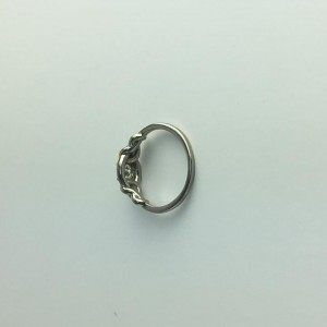 Solitaire Palladium 0.46ct Diamond Engagement Ring Size 7
