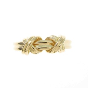 TIFFANY & Co 18K Yellow Gold Signature Ring LXGYMK-936