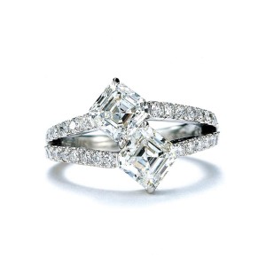 Daniel K Asscher Platinum & 1.71ct Diamond Ring Size 5.5