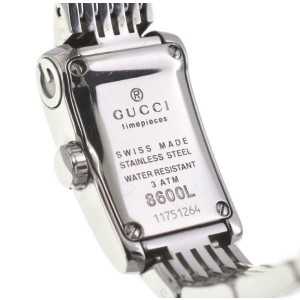 GUCCI 8600L Diamond SS Quartz Watch LXGJHW-563