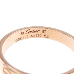 Cartier 18K Pink Gold Mini Love Ring LXGYMK-207