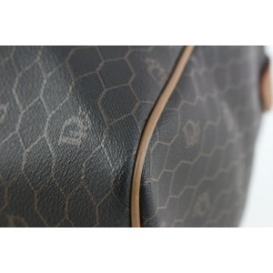 Dior Black Monogram Trotter Honeycomb Boston Duffle Bag 920da54