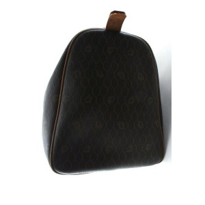 Christian Dior Large Trotter Boston Duffle Black Oblique Honey Comb 858419