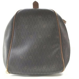 Christian Dior Black Monogram Honeycomb Trotter Boston Duffle Bag 863201