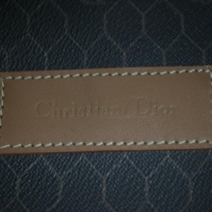 Dior Black x Brown Monogram Trotter Honeycomb Boston Duffle Bag 863186