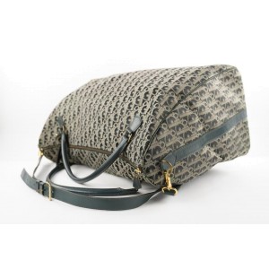 Dior Navy x Grey Large Boston Duffle Bag with Strap 208da210