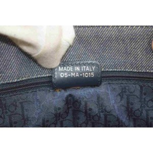 Dior Quilted Cannage Denim Lady Dior Tote Bag  858373