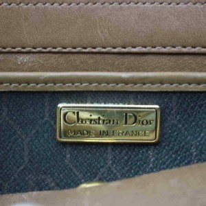 Dior Monogram Trotter Flap Black 860052 Brown Coated Canvas Cross Body Bag