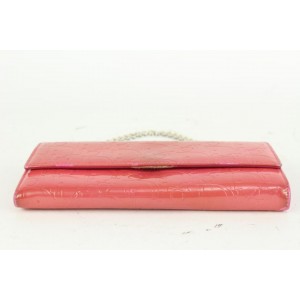 Dior Pink Patent Trotter Chain Wallet 923da97
