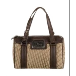 Dior Street Chic Boston Monogram Trotter Satchel 1da518 Brown Canvas and Leather Weekend/Travel Bag