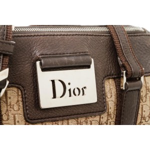 Dior Street Chic Boston Monogram Trotter Satchel 1da518 Brown Canvas and Leather Weekend/Travel Bag