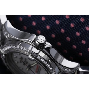 Breitling Colt Oceane A77350 Stainless Steel Watch with Custom Diamond Bracelet/Bezel/Lugs