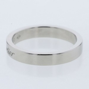 CARTIER 950 Platinum Engraved Ring LXGBKT-877