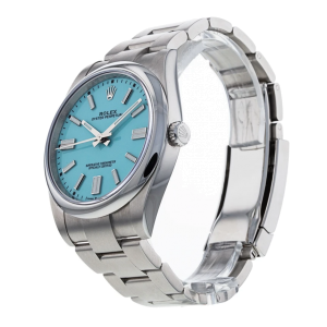 Rolex Oyster Perpetual 41 Turquoise Blue Men's Watch 124300