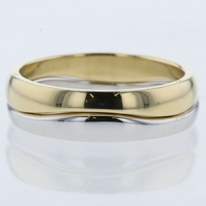 CARTIER 18k White Gold 18k Yellow Gold Love me Ring LXGBKT-347