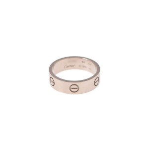 Cartier 18K White Gold Love Ring Size 9