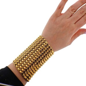 Impressive Gold Extra Wide Bracelet